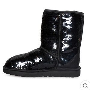 UGG CLASSIC SHORT SEQUIN BLACK BOOTS
WOMEN'S